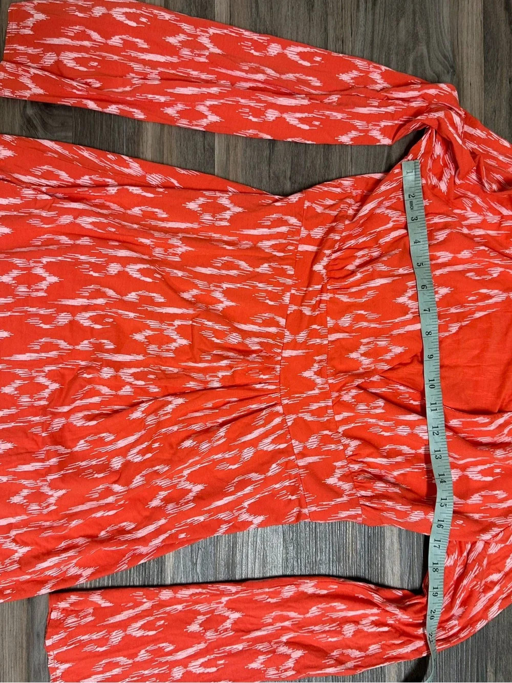 Coral Pattern Hooded Tunic